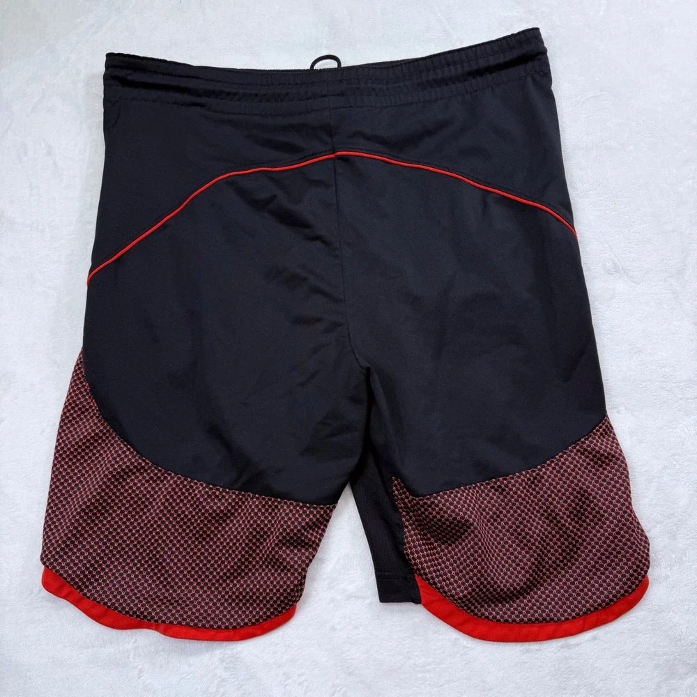 Nike Jordan Mens Y2K Black Red Dri-FIT Basketball Shorts Small Jumpman Mesh